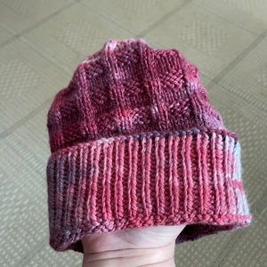 Hand-knit (by myself) hat